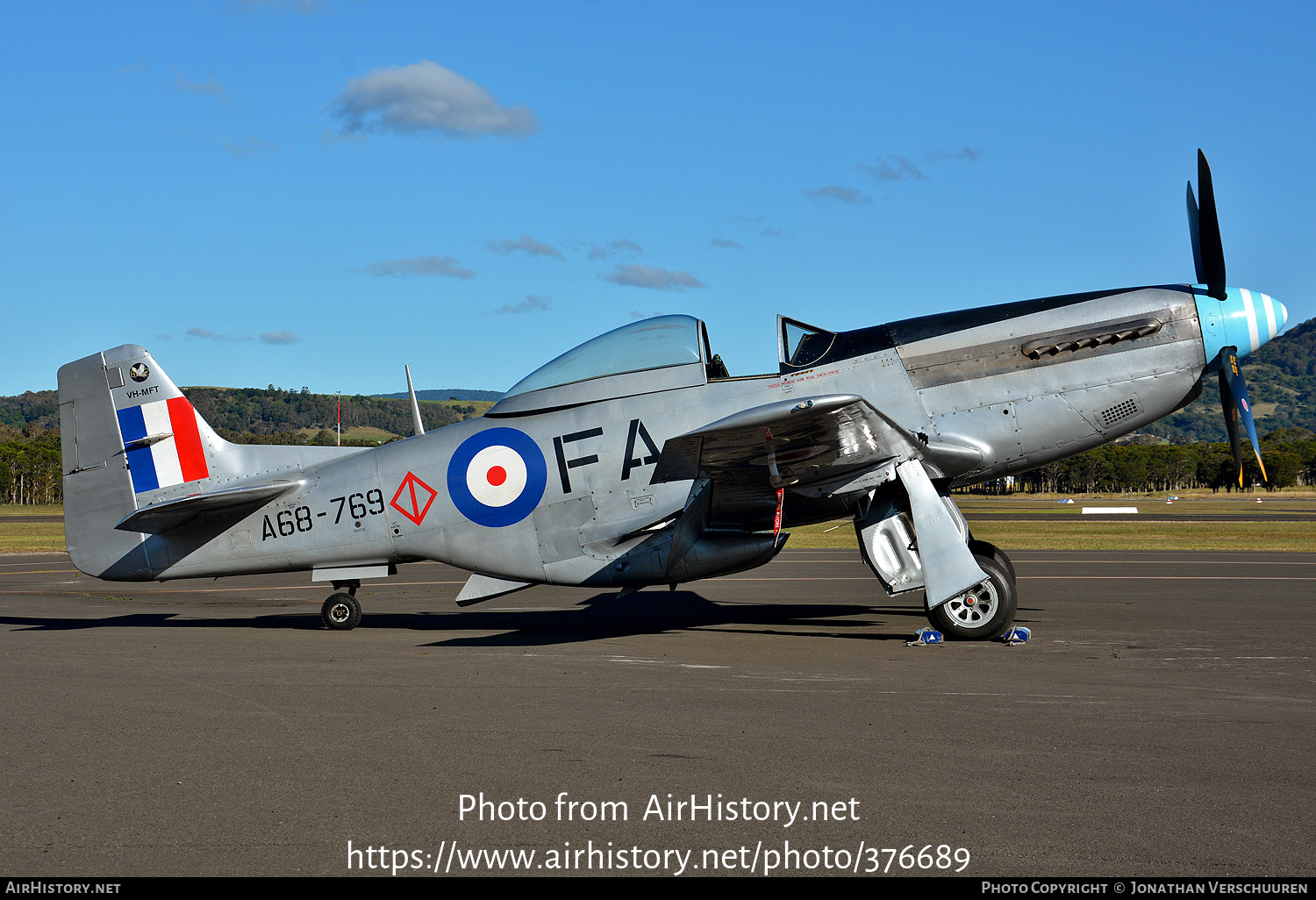 Aircraft Photo of VH-MFT / A68-769 | Commonwealth CA-18 Mustang 21 (P-51D) | Australia - Air Force | AirHistory.net #376689