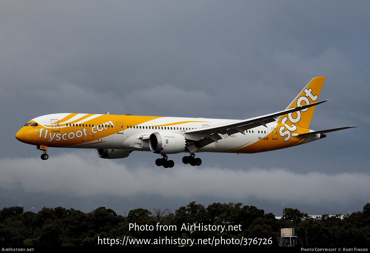 Aircraft Photo of 9V-OJE | Boeing 787-9 Dreamliner | Scoot | AirHistory.net #376726