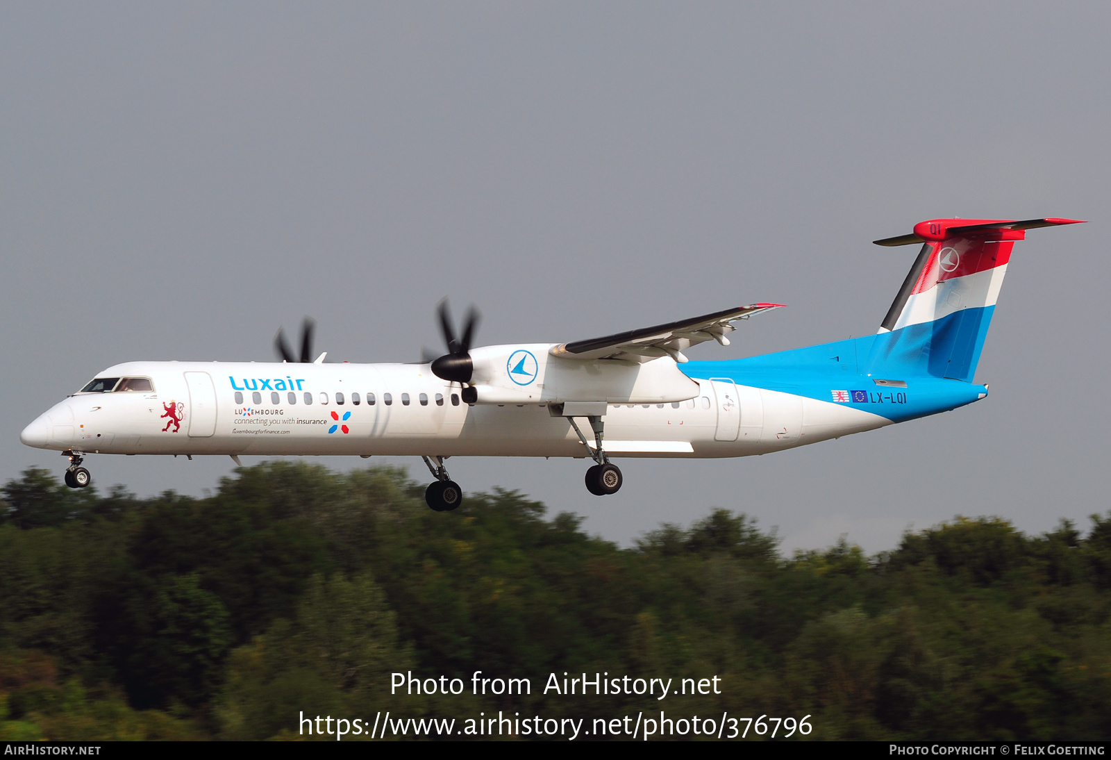 Aircraft Photo of LX-LQI | Bombardier DHC-8-402 Dash 8 | Luxair | AirHistory.net #376796