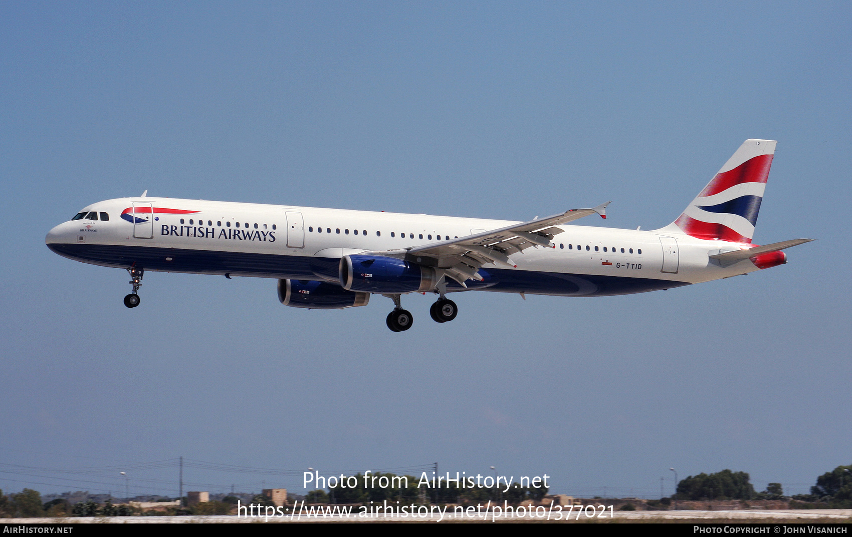 Aircraft Photo of G-TTID | Airbus A321-231 | British Airways | AirHistory.net #377021