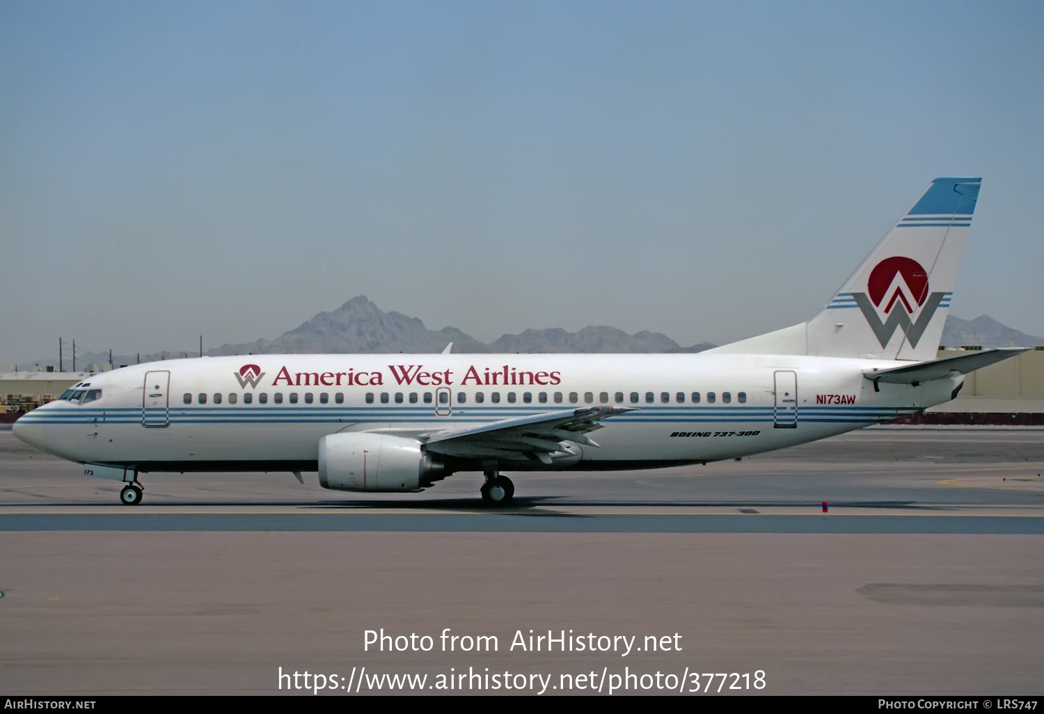 Aircraft Photo of N173AW | Boeing 737-33A | America West Airlines | AirHistory.net #377218