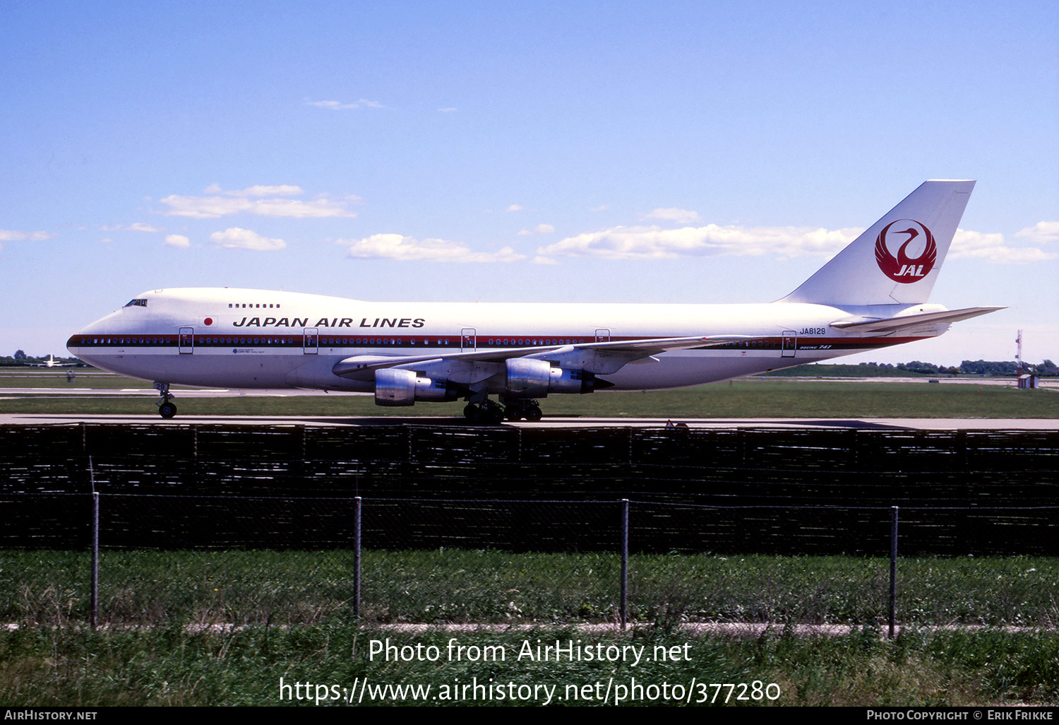 Aircraft Photo of JA8129 | Boeing 747-246B | Japan Air Lines - JAL | AirHistory.net #377280