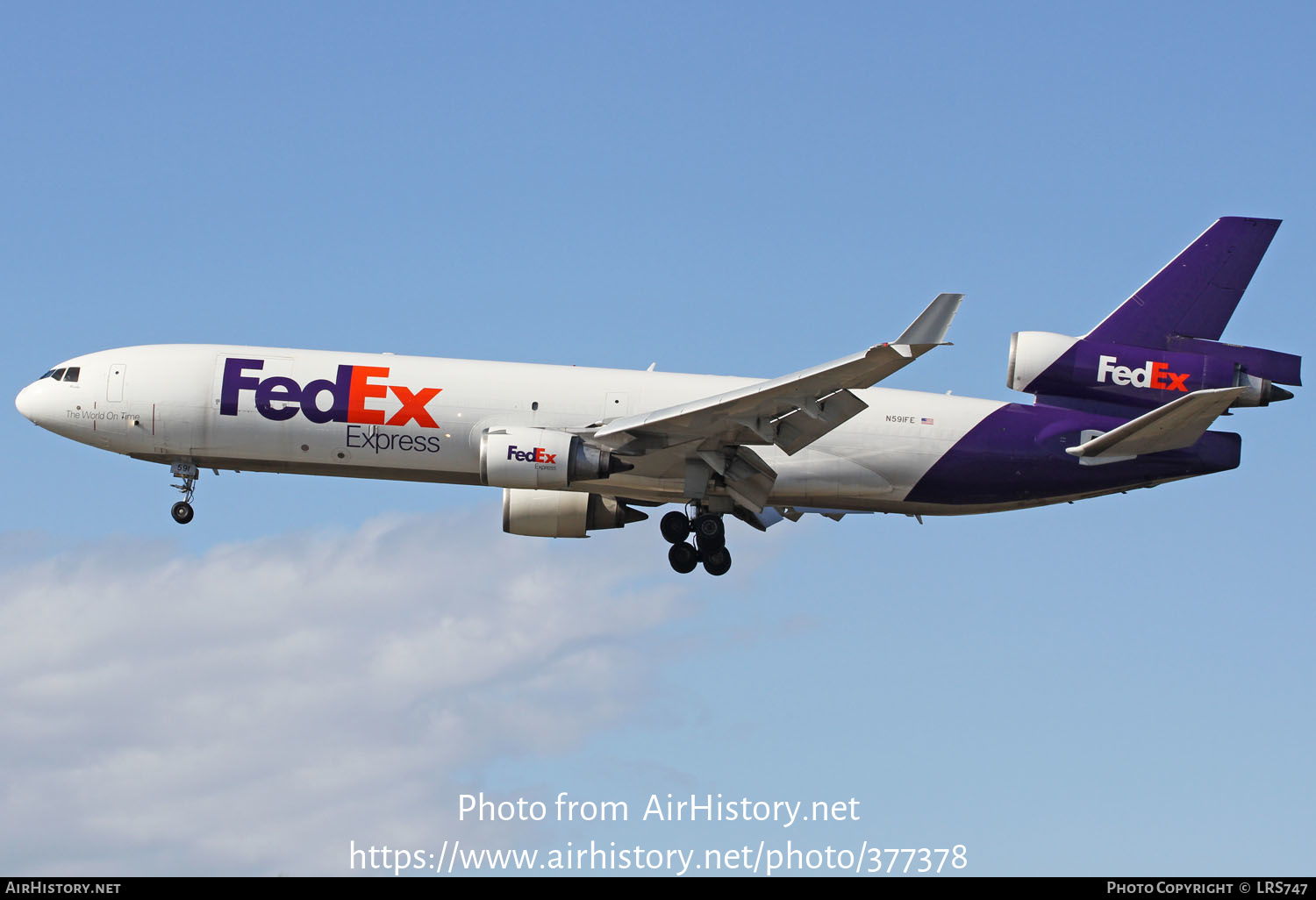 Aircraft Photo of N591FE | McDonnell Douglas MD-11/F | FedEx Express - Federal Express | AirHistory.net #377378