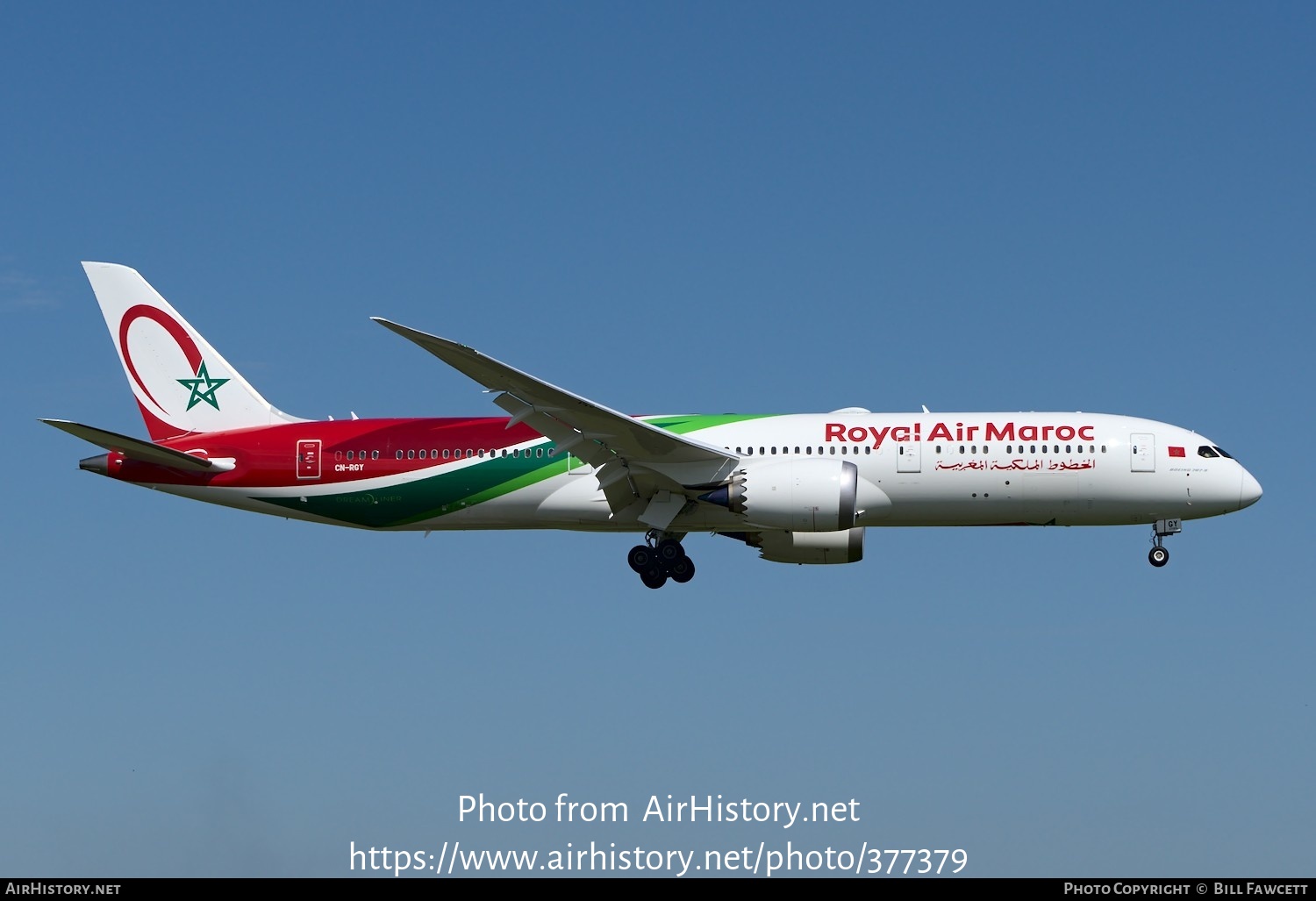 Aircraft Photo of CN-RGY | Boeing 787-9 Dreamliner | Royal Air Maroc - RAM | AirHistory.net #377379