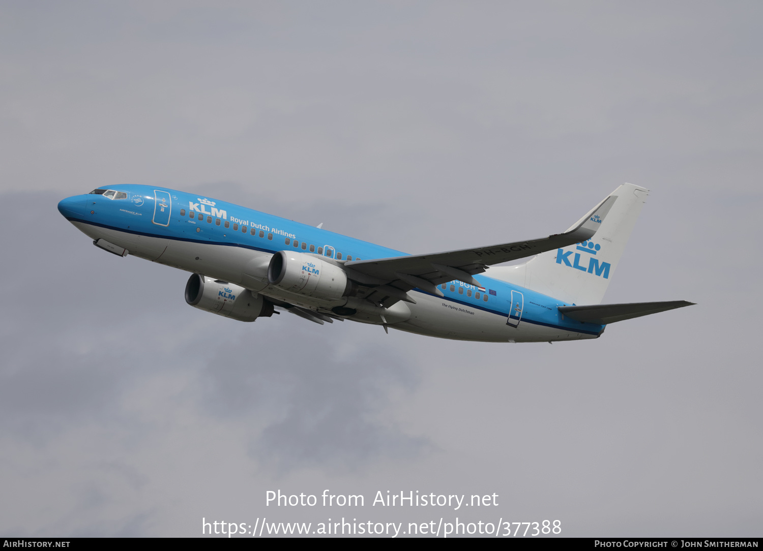 Aircraft Photo of PH-BGH | Boeing 737-7K2 | KLM - Royal Dutch Airlines ...