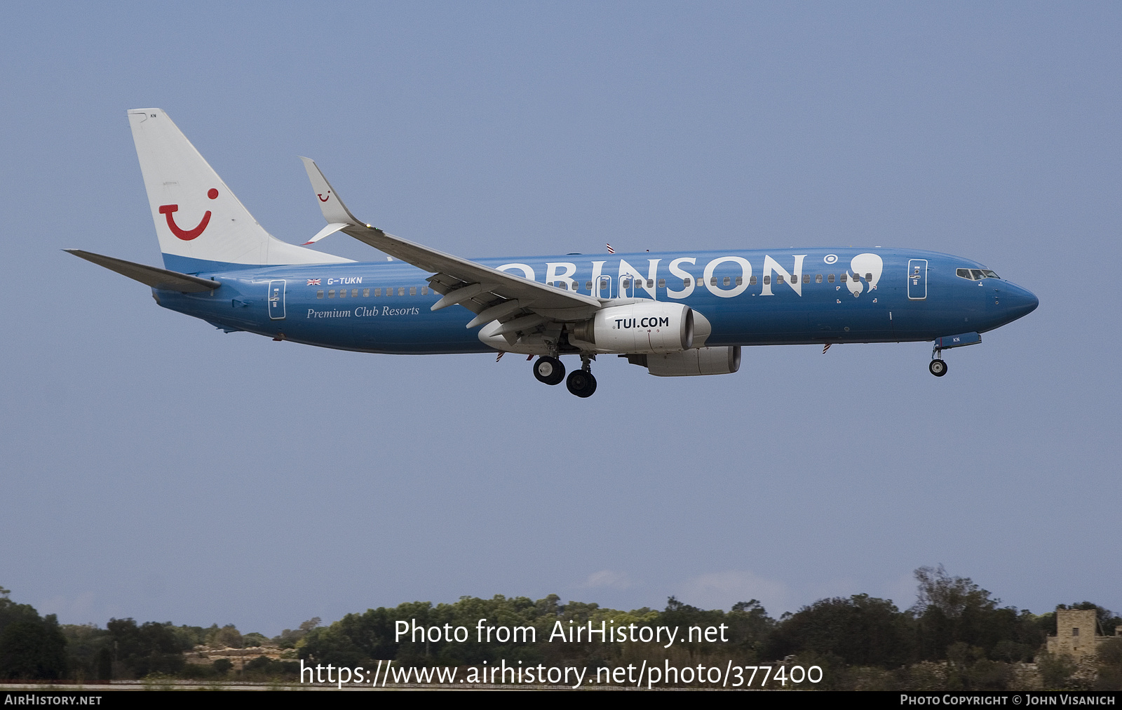 Aircraft Photo of G-TUKN | Boeing 737-8K5 | TUI | AirHistory.net #377400