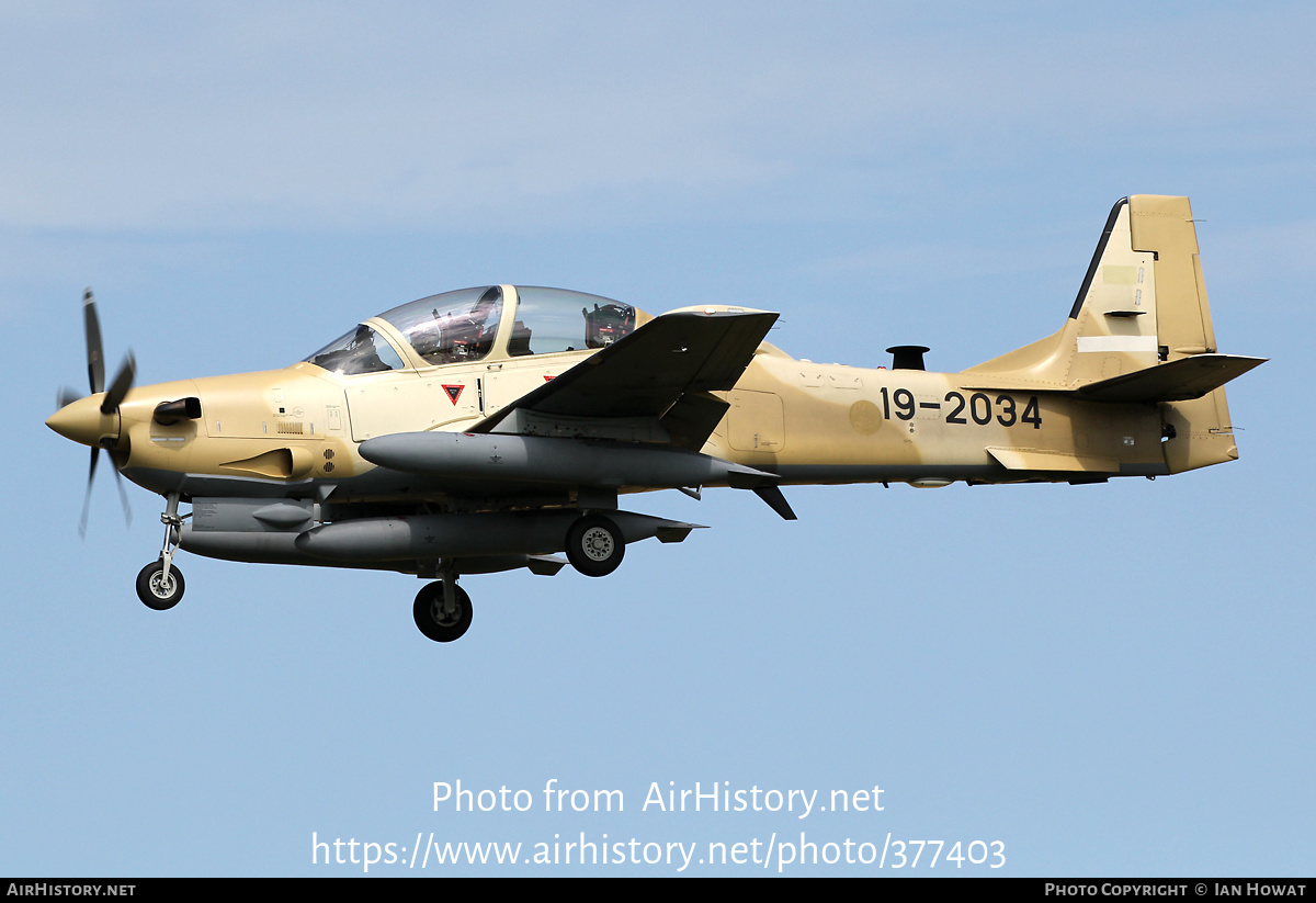 Aircraft Photo of 19-2034 | Embraer A-29B Super Tucano | USA - Air Force | AirHistory.net #377403