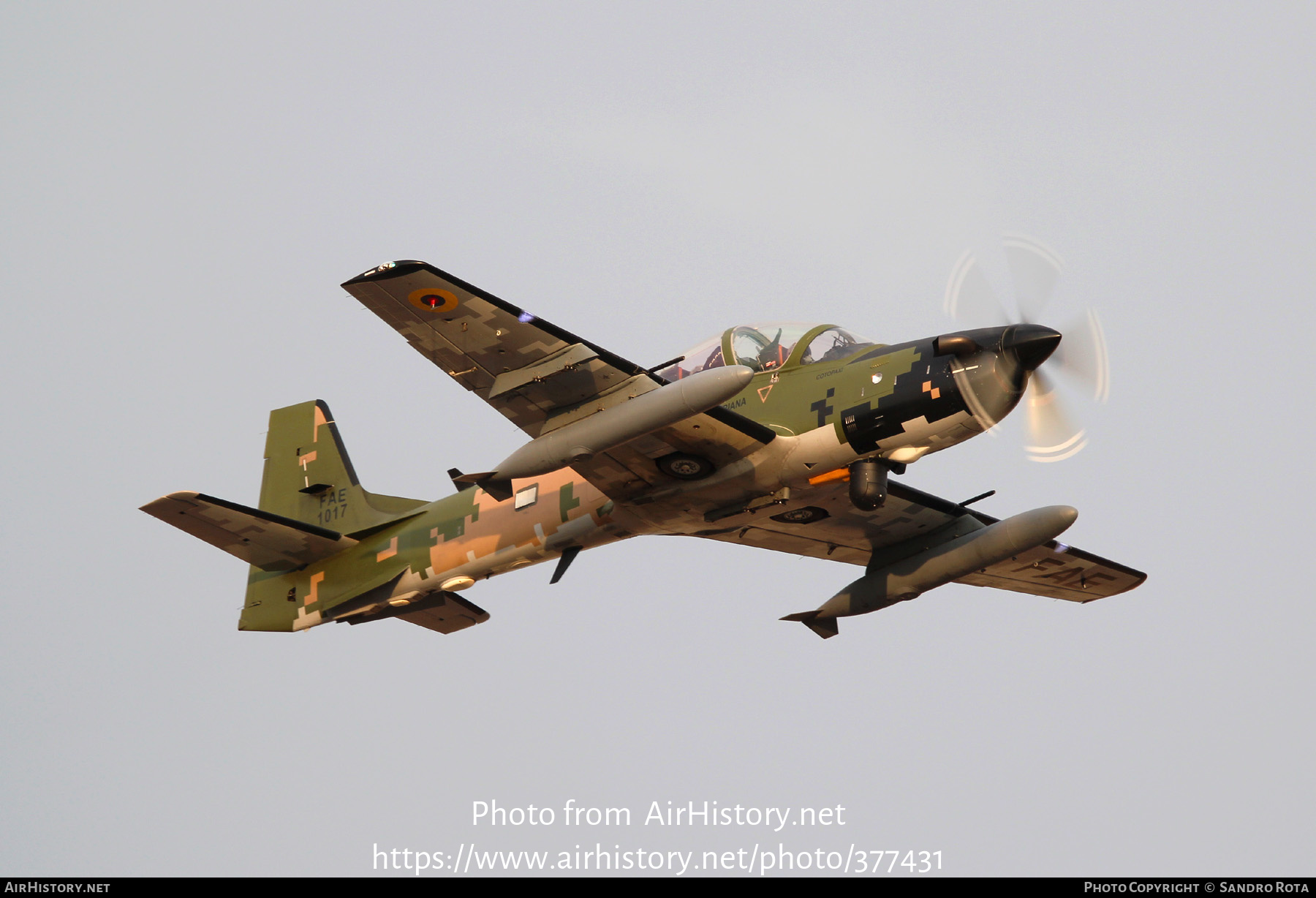 Aircraft Photo of FAE-1017 | Embraer A-29B Super Tucano | Ecuador - Air Force | AirHistory.net #377431