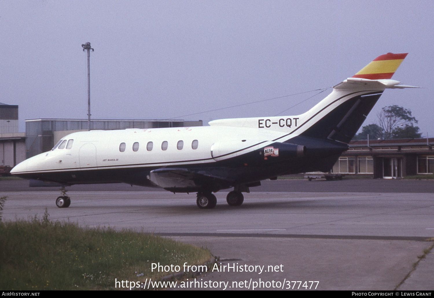 Aircraft Photo of EC-CQT | Hawker Siddeley HS-125-600B | ALPA Aerotaxi | AirHistory.net #377477