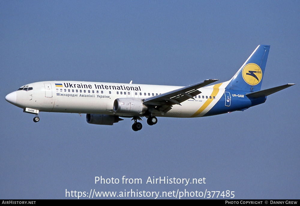 Aircraft Photo of UR-GAM | Boeing 737-4Y0 | Ukraine International Airlines | AirHistory.net #377485