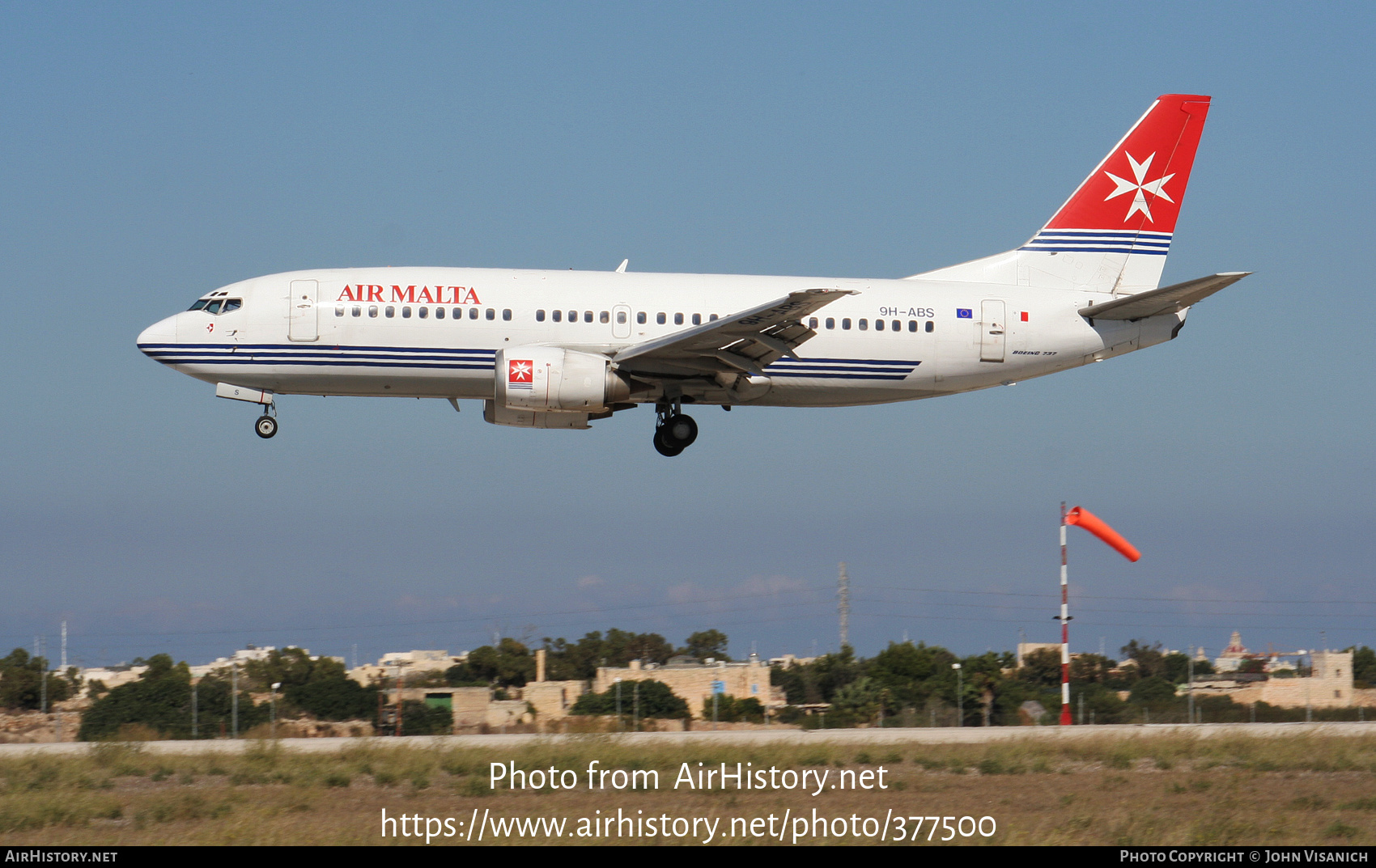 Aircraft Photo of 9H-ABS | Boeing 737-3Y5 | Air Malta | AirHistory.net #377500