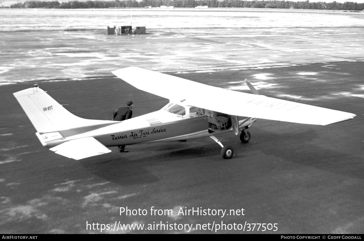 Aircraft Photo of VH-RYT | Cessna 182F Skylane | Barrier Air Taxi Service | AirHistory.net #377505