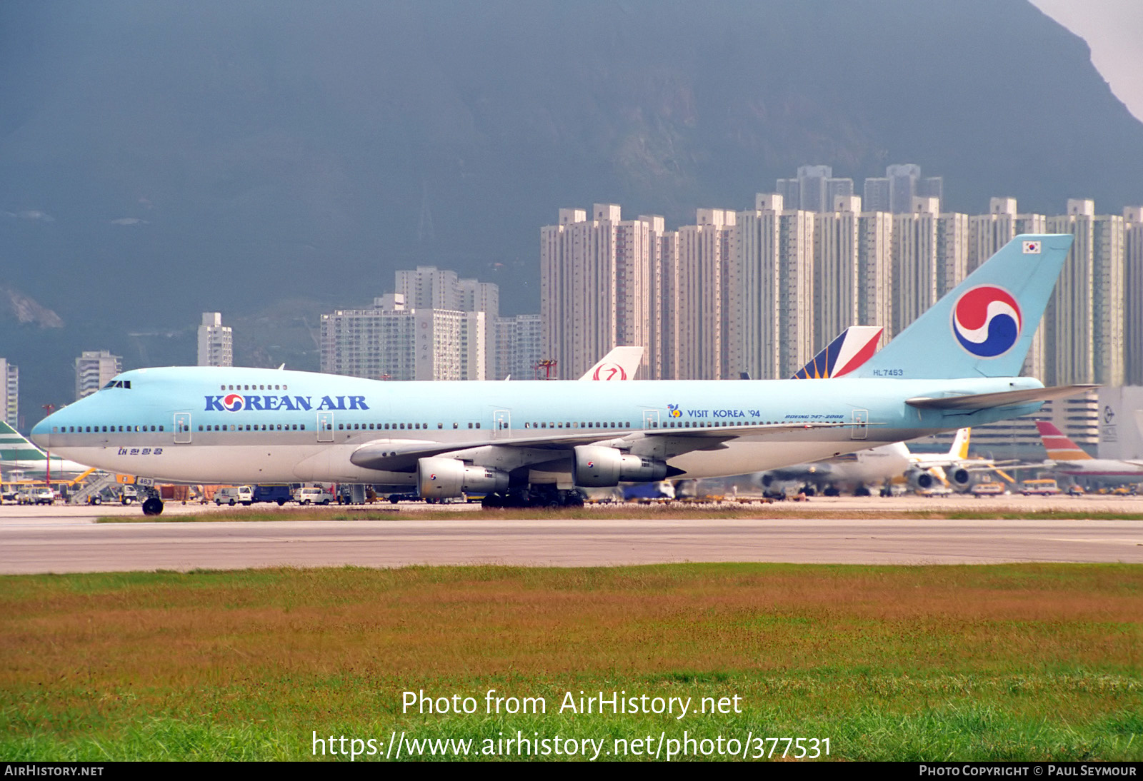 Aircraft Photo of HL7463 | Boeing 747-2B5B | Korean Air | AirHistory.net #377531