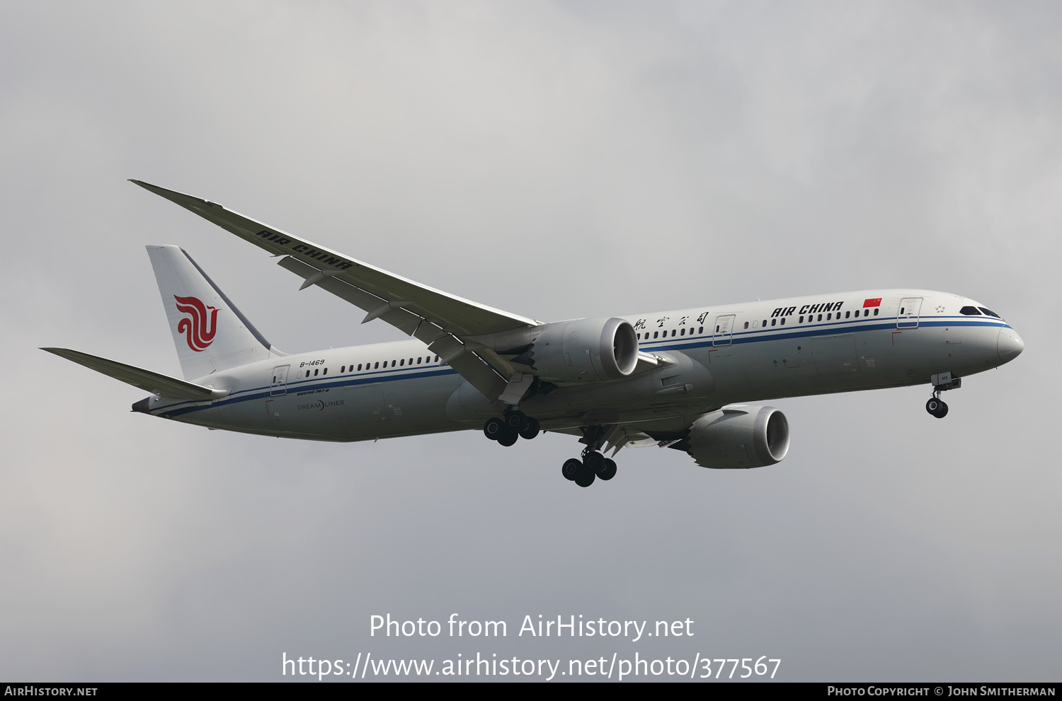 Aircraft Photo of B-1469 | Boeing 787-9 Dreamliner | Air China | AirHistory.net #377567