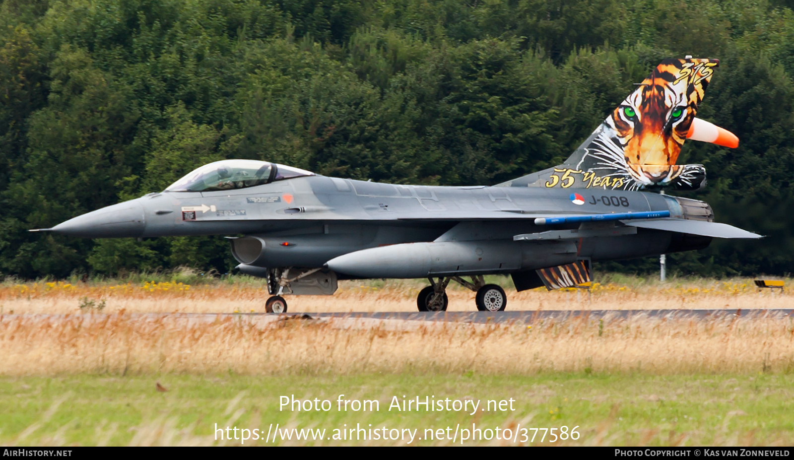 Aircraft Photo of J-008 | General Dynamics F-16AM Fighting Falcon | Netherlands - Air Force | AirHistory.net #377586