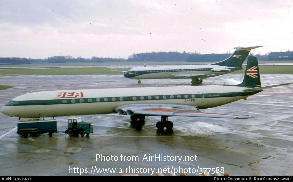 Aircraft Photo of G-APMG | De Havilland D.H. 106 Comet 4B | BEA - British European Airways | AirHistory.net #377588