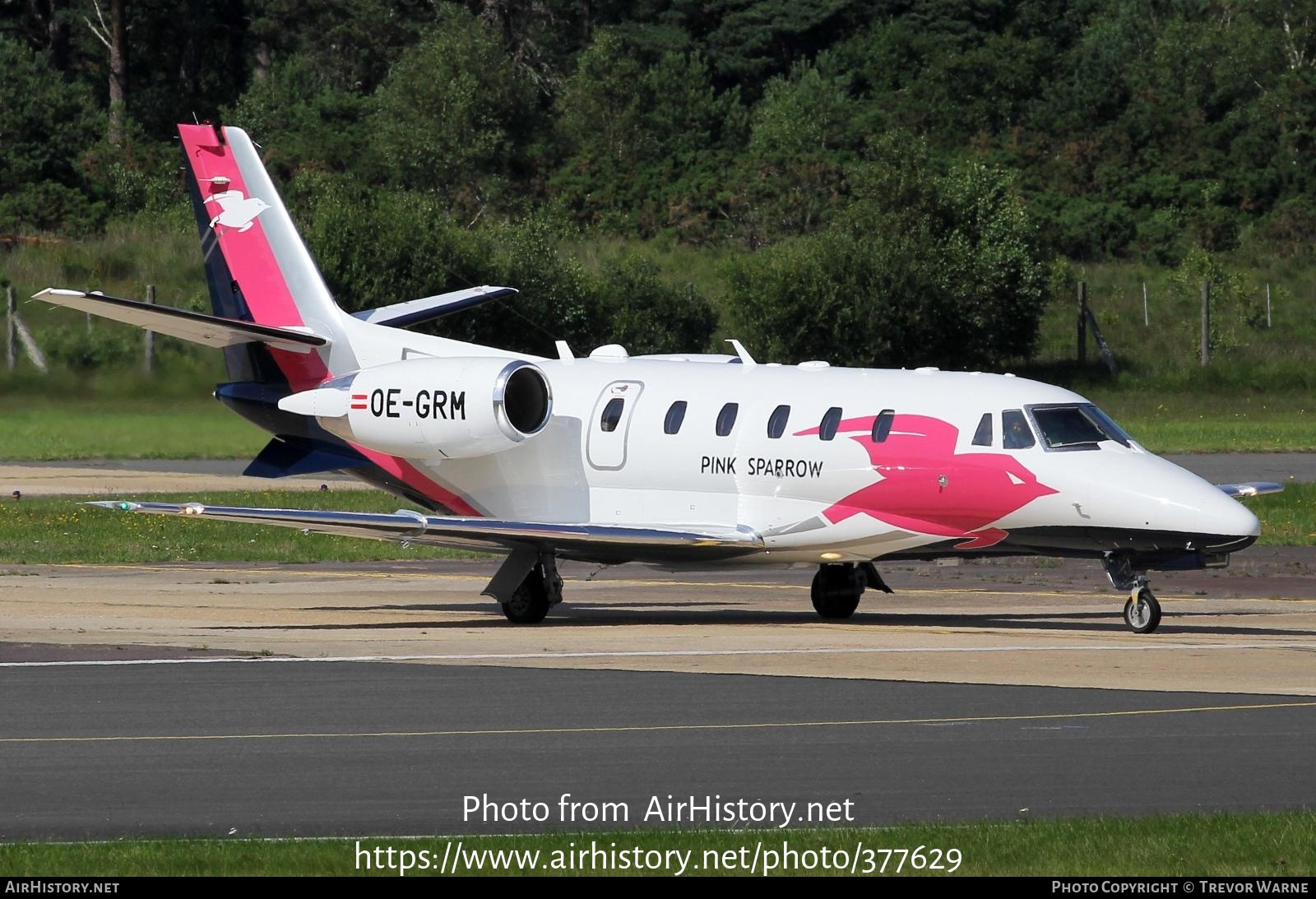 Aircraft Photo of OE-GRM | Cessna 560XL Citation XLS+ | Pink Sparrow | AirHistory.net #377629