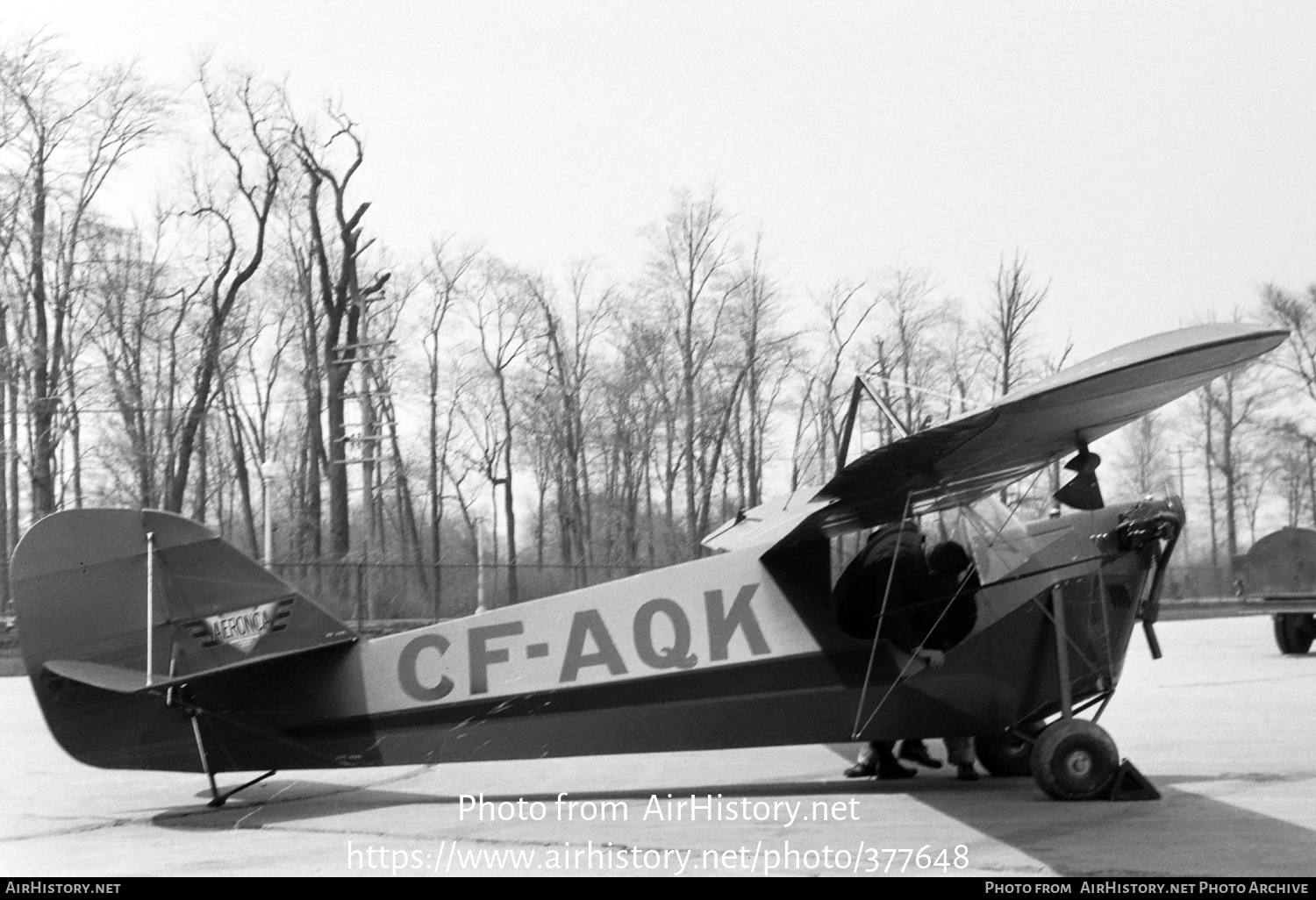 Aircraft Photo of CF-AQK | Aeronca C-3 Collegian | AirHistory.net #377648