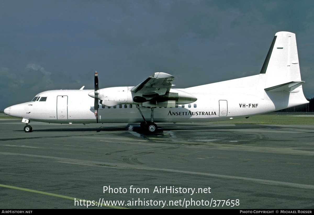 Aircraft Photo of VH-FNF | Fokker 50 | Ansett Australia | AirHistory.net #377658