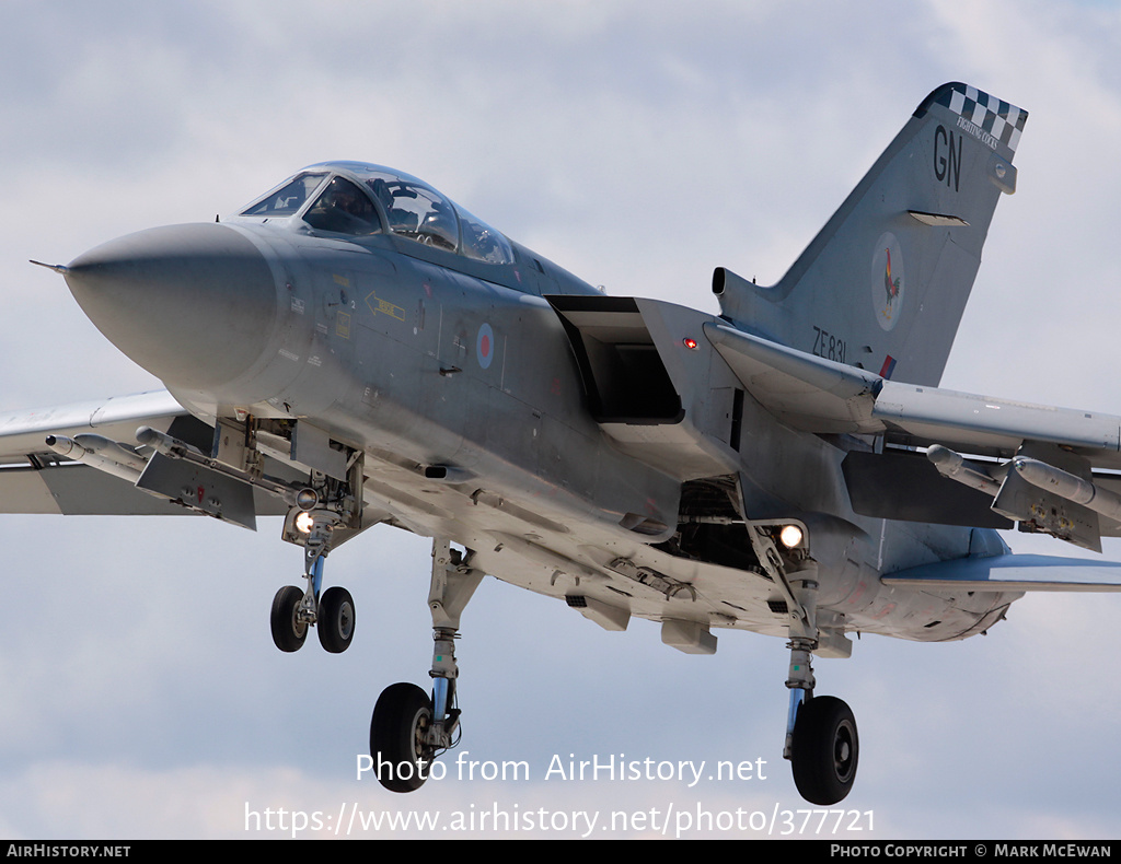 Aircraft Photo of ZE831 | Panavia Tornado F3 | UK - Air Force | AirHistory.net #377721