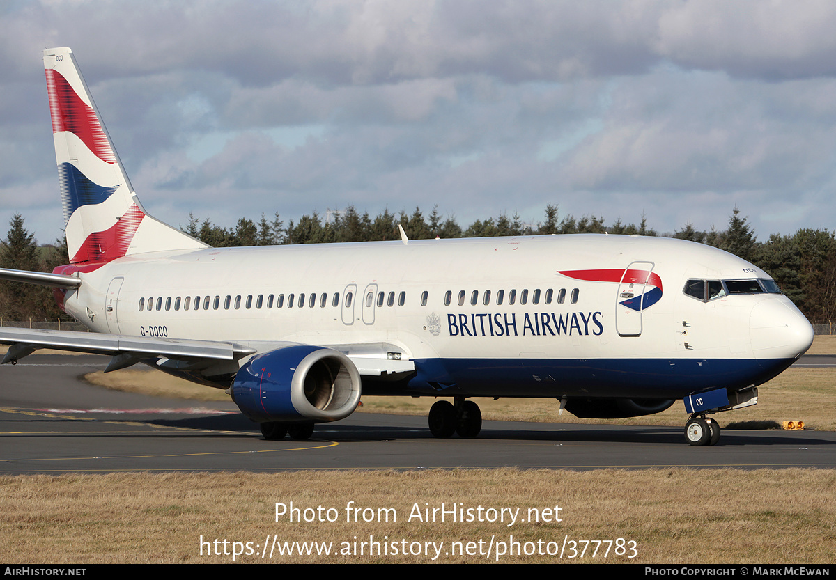 Aircraft Photo of G-DOCO | Boeing 737-436 | British Airways | AirHistory.net #377783