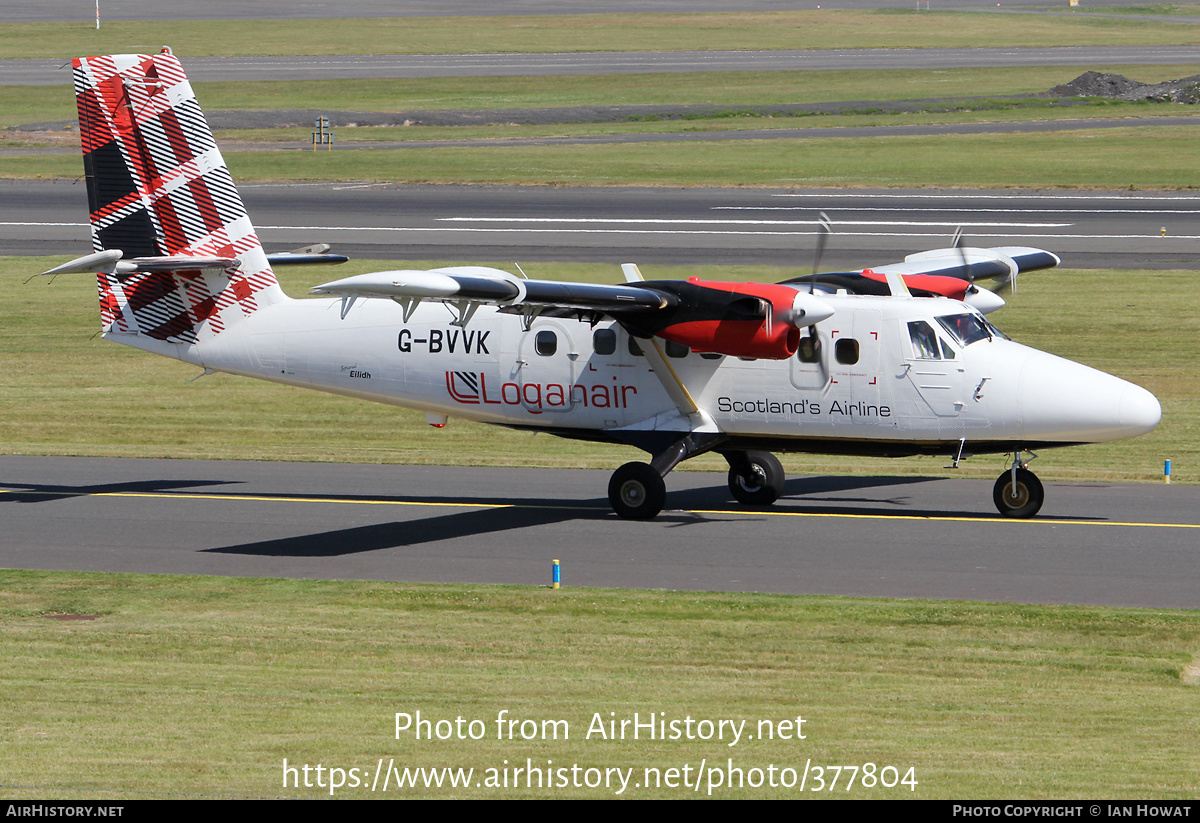 Aircraft Photo of G-BVVK | De Havilland Canada DHC-6-300 Twin Otter | Loganair | AirHistory.net #377804