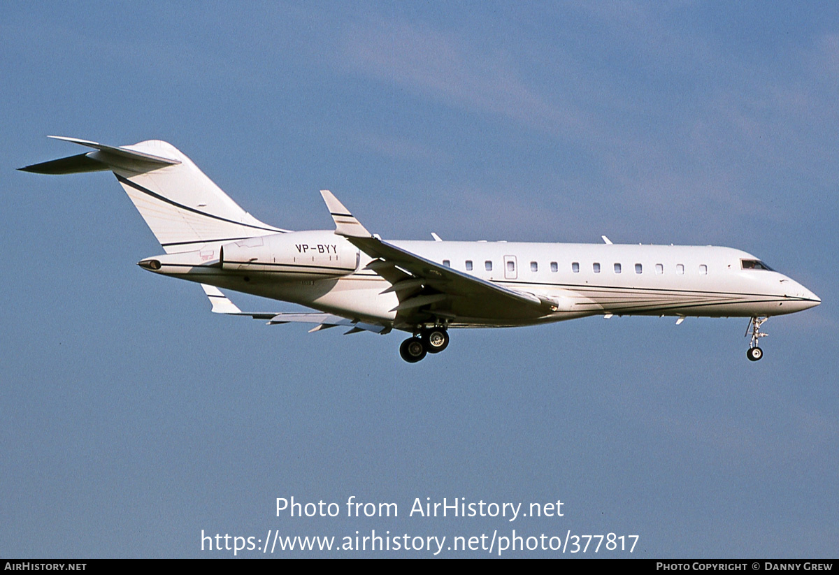 Aircraft Photo of VP-BYY | Bombardier Global Express (BD-700-1A10) | AirHistory.net #377817