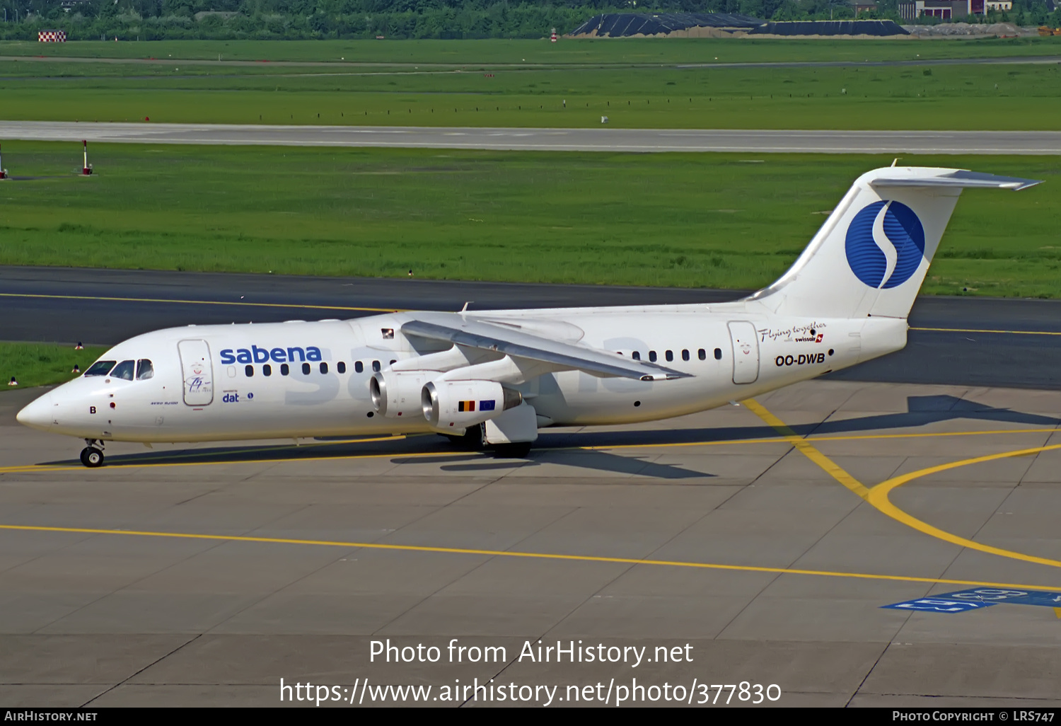 Aircraft Photo of OO-DWB | British Aerospace Avro 146-RJ100 | Sabena | AirHistory.net #377830