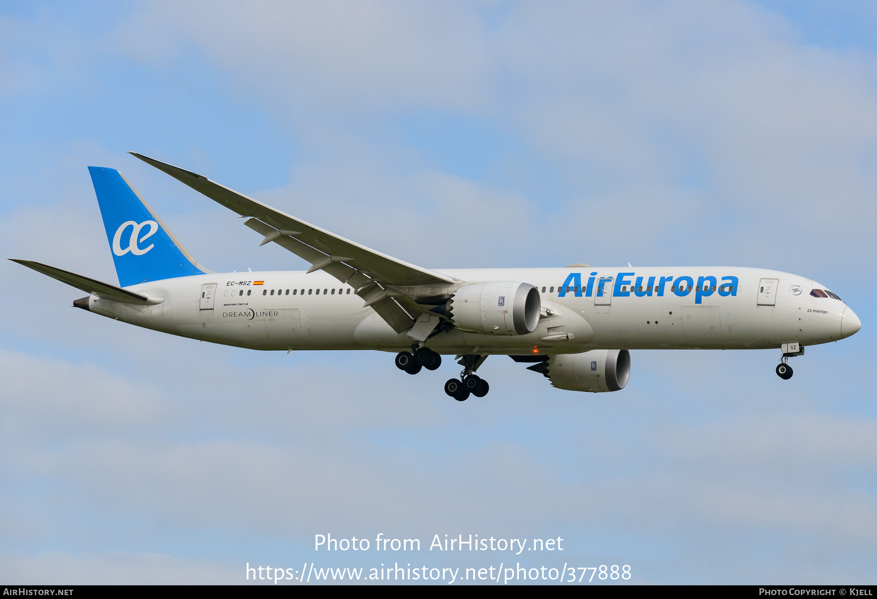 Aircraft Photo of EC-MSZ | Boeing 787-9 Dreamliner | Air Europa | AirHistory.net #377888