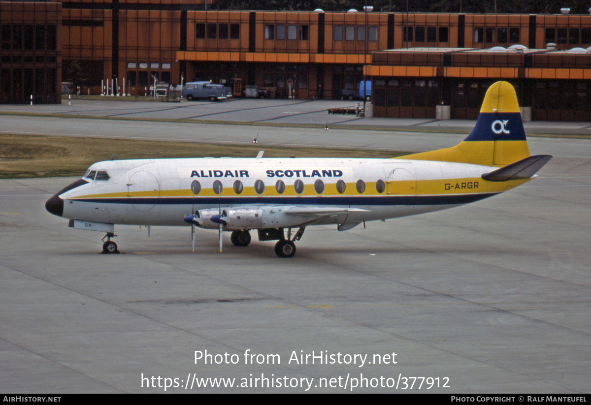 Aircraft Photo of G-ARGR | Vickers 708 Viscount | Alidair Scotland | AirHistory.net #377912