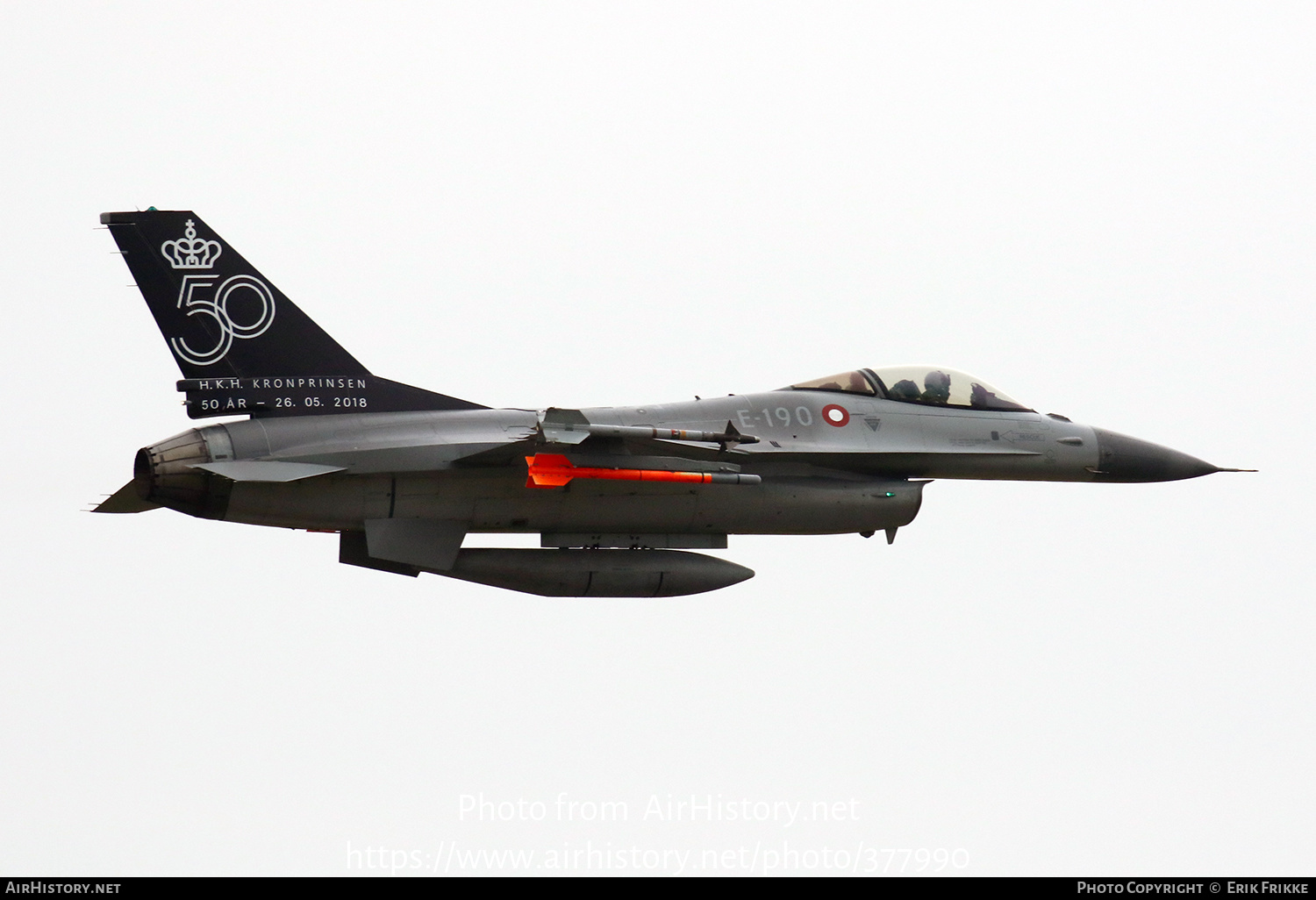 Aircraft Photo of E-190 | General Dynamics F-16AM Fighting Falcon | Denmark - Air Force | AirHistory.net #377990