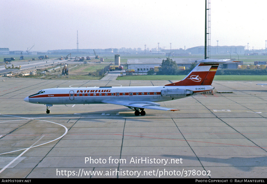 Aircraft Photo of D-AOBG | Tupolev Tu-134A | Interflug | AirHistory.net #378002