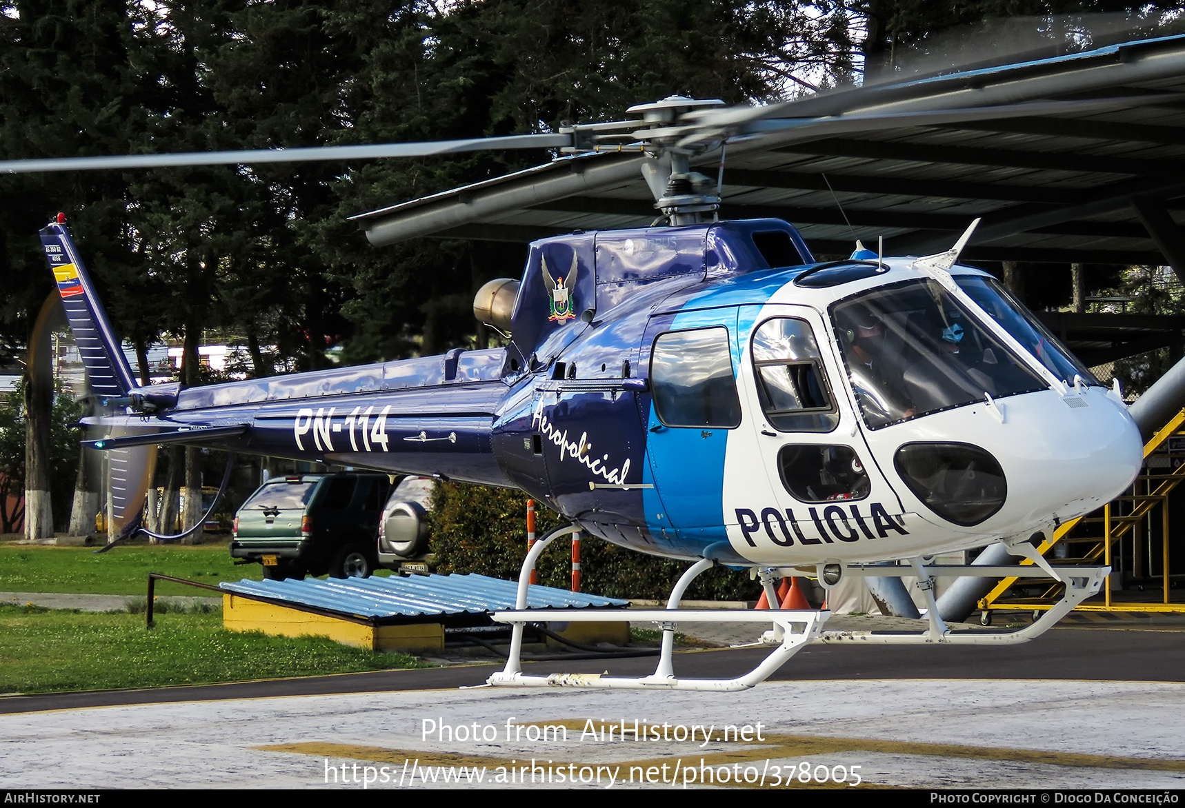 Aircraft Photo of PN-114 | Eurocopter AS-350B-3 Ecureuil | Ecuador - Police | AirHistory.net #378005