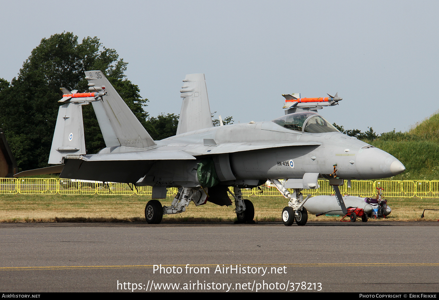 Aircraft Photo of HN-435 | McDonnell Douglas F/A-18C Hornet | Finland - Air Force | AirHistory.net #378213