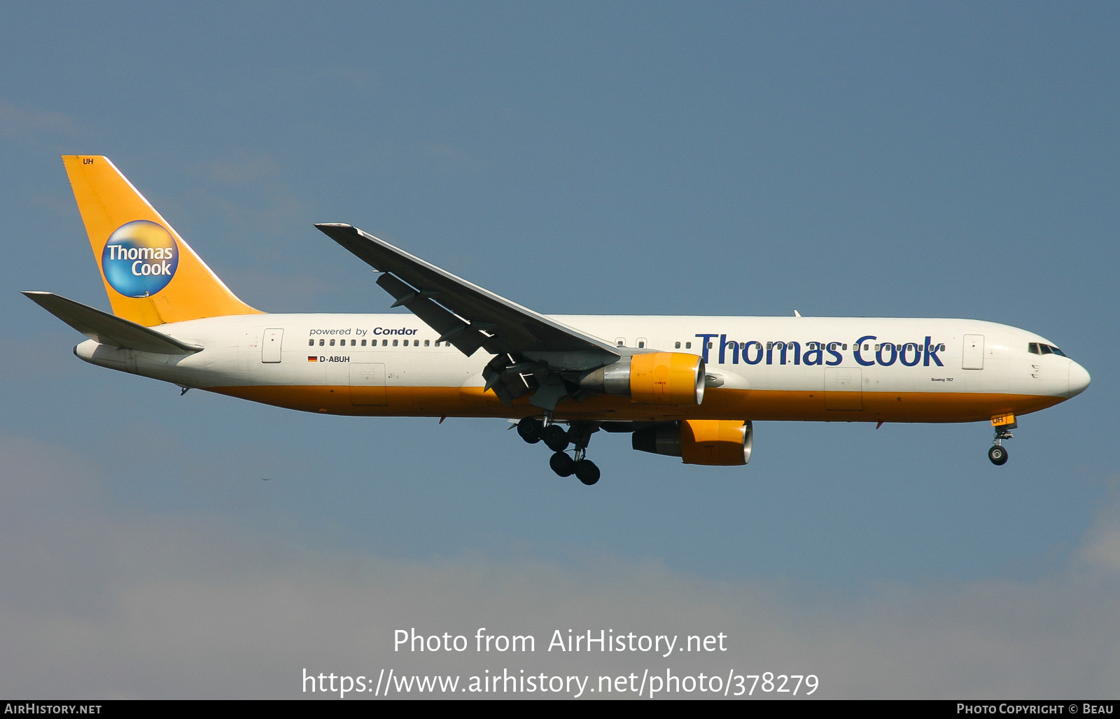 Aircraft Photo of D-ABUH | Boeing 767-330/ER | Thomas Cook Airlines | AirHistory.net #378279