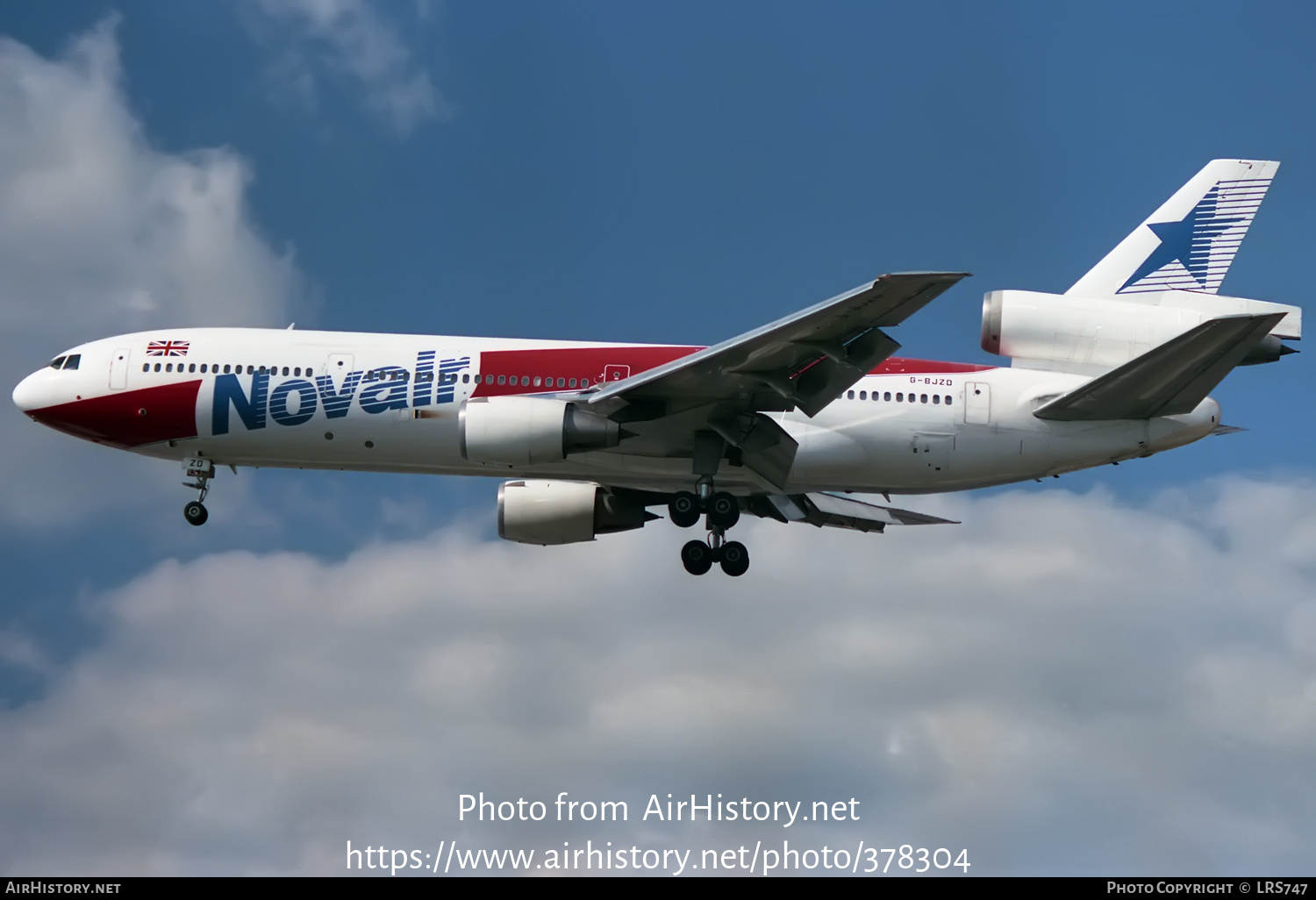 Aircraft Photo of G-BJZD | McDonnell Douglas DC-10-10 | Novair International Airways | AirHistory.net #378304
