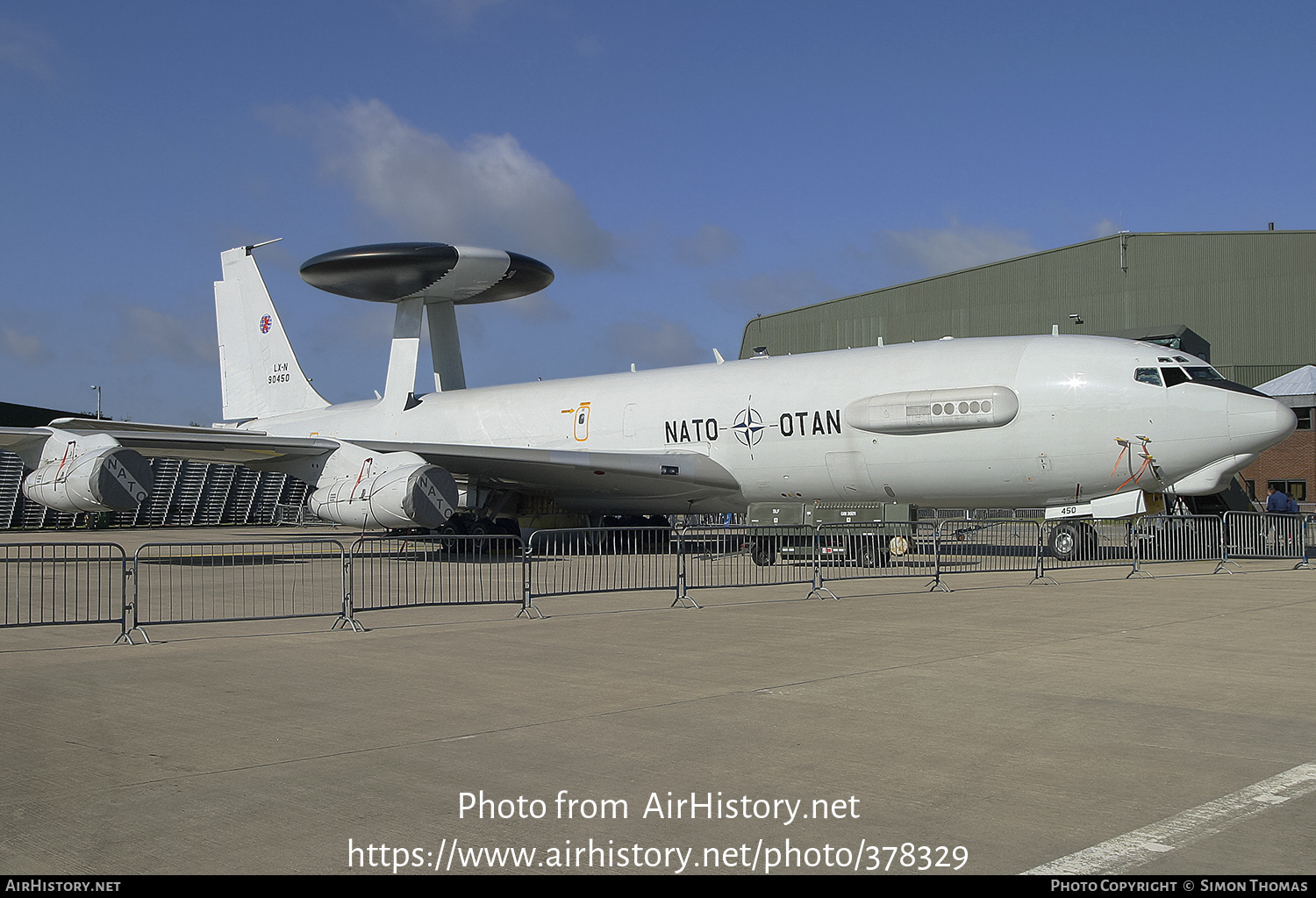 Aircraft Photo of LX-N90450 | Boeing E-3A Sentry | Luxembourg - NATO | AirHistory.net #378329