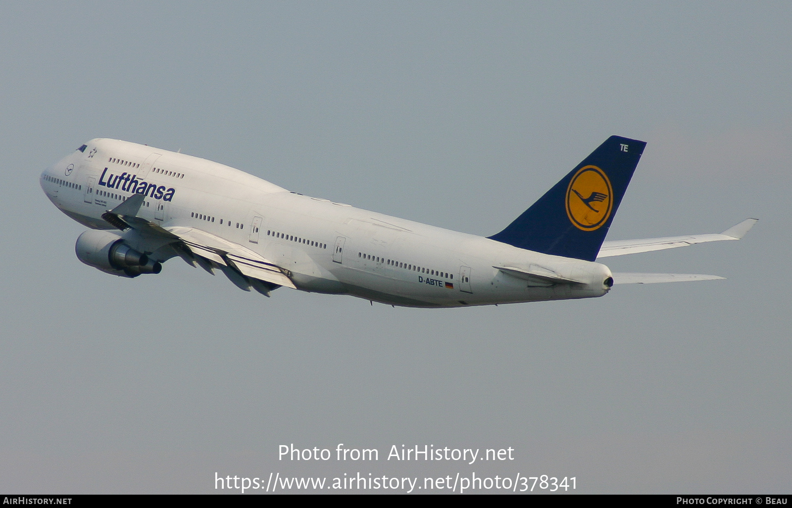 Aircraft Photo of D-ABTE | Boeing 747-430M | Lufthansa | AirHistory.net #378341