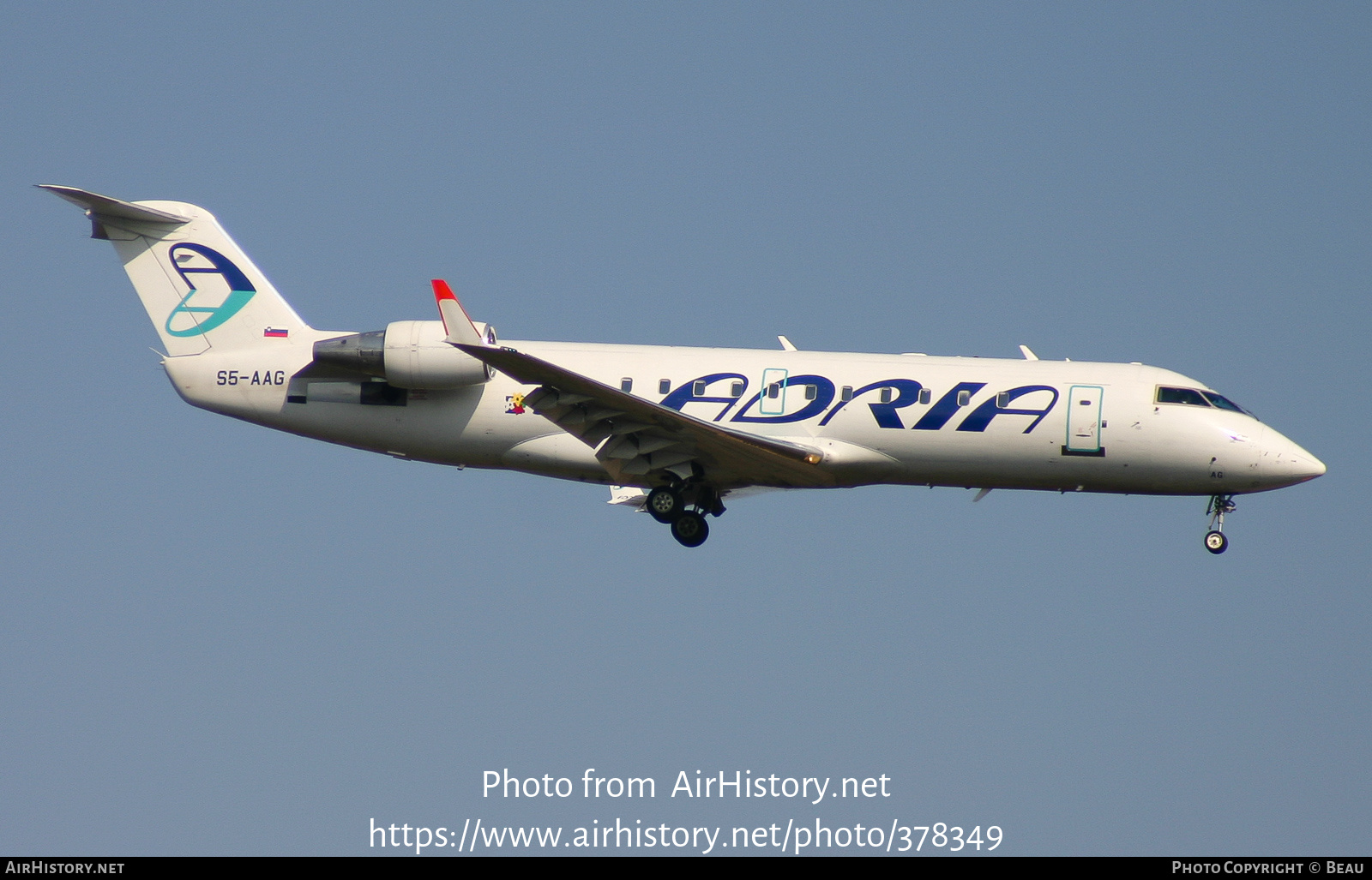 Aircraft Photo of S5-AAG | Bombardier CRJ-200LR (CL-600-2B19) | Adria Airways | AirHistory.net #378349