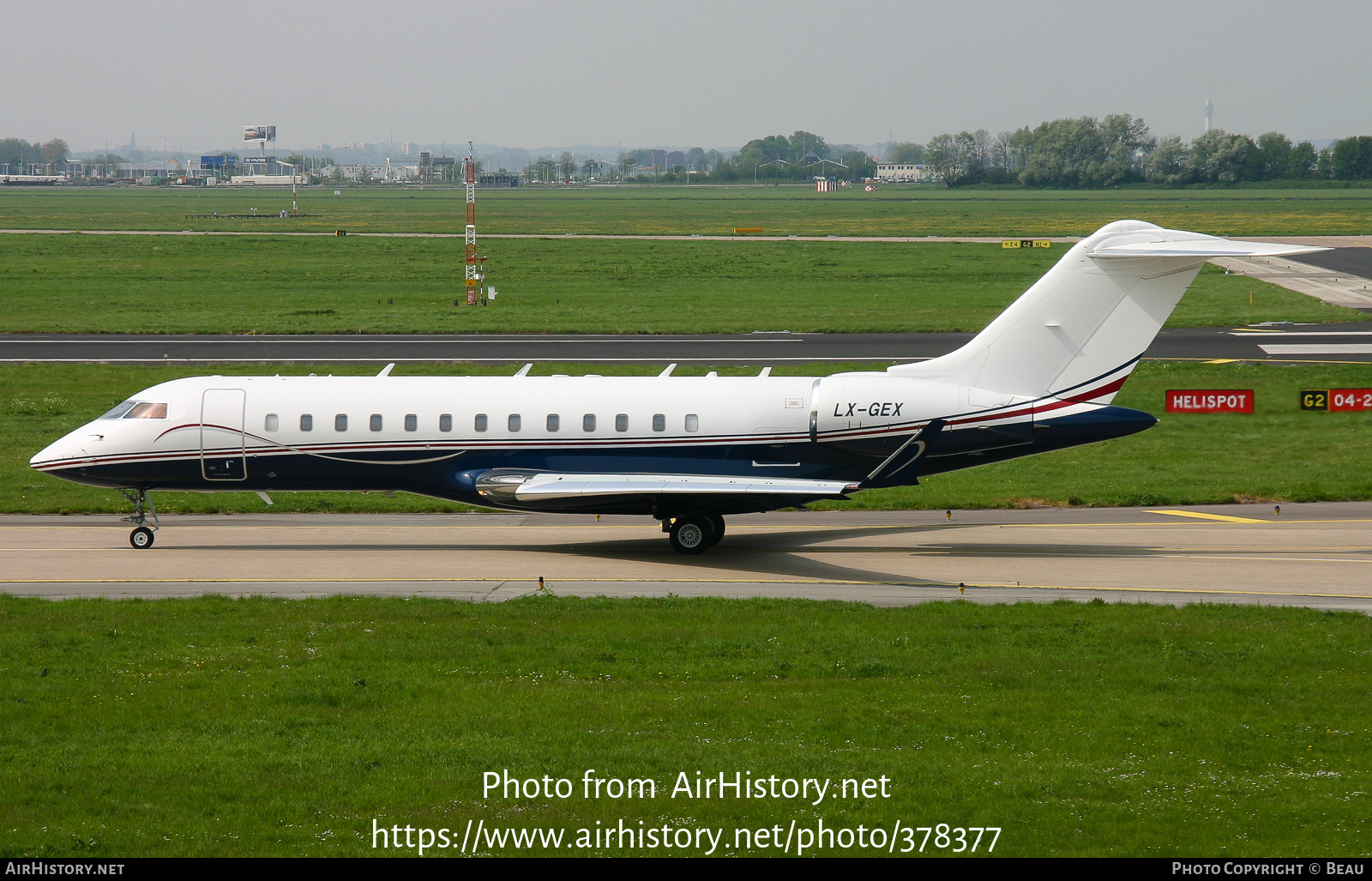 Aircraft Photo of LX-GEX | Bombardier Global Express (BD-700-1A10) | AirHistory.net #378377