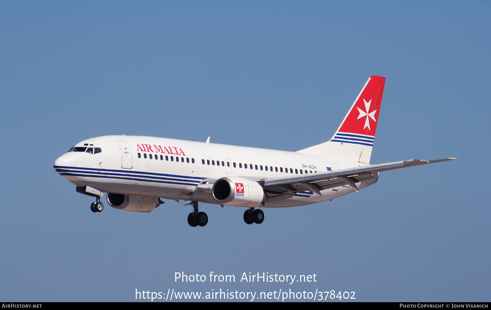 Aircraft Photo of 9H-ADH | Boeing 737-33A | Air Malta | AirHistory.net #378402