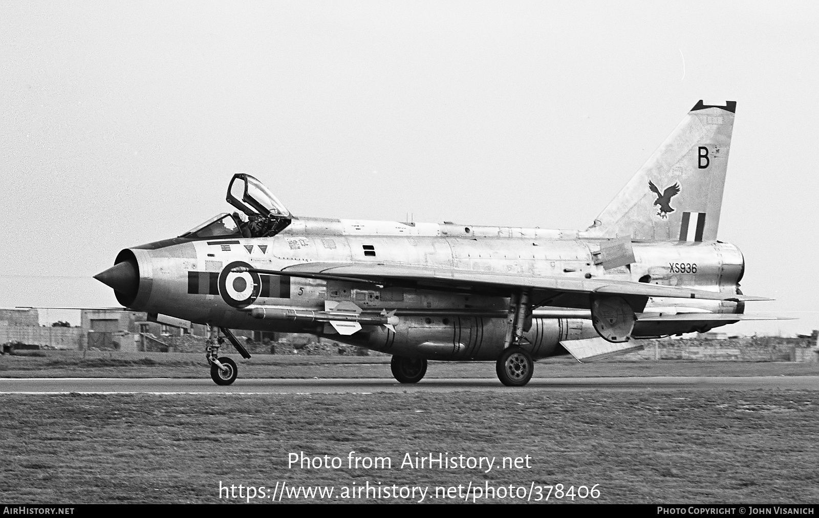 Aircraft Photo of XS936 | English Electric Lightning F6 | UK - Air Force | AirHistory.net #378406