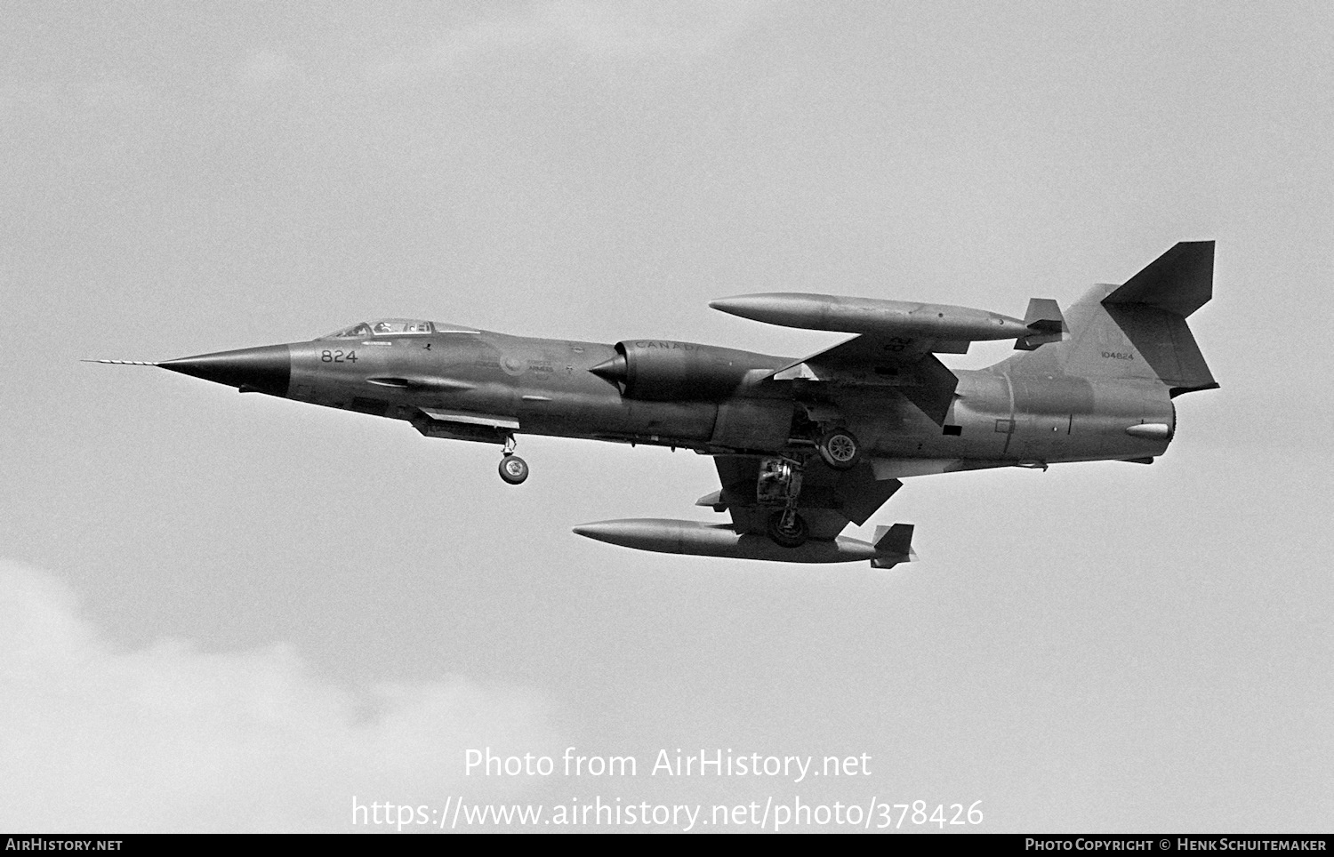 Aircraft Photo of 104824 | Canadair CF-104 Starfighter | Canada - Air Force | AirHistory.net #378426