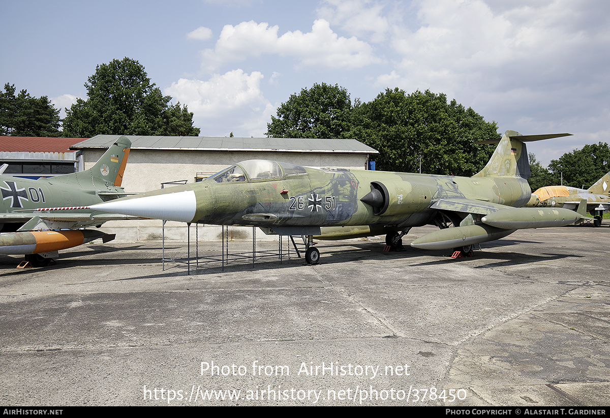 Aircraft Photo of 2651 | Lockheed F-104G Starfighter | Germany - Air Force | AirHistory.net #378450