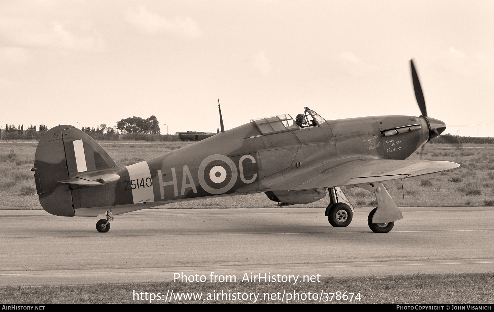 Aircraft Photo of G-HURI / Z5140 | Hawker Hurricane Mk12A | UK - Air Force | AirHistory.net #378674