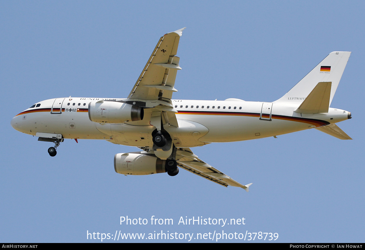 Aircraft Photo of 1502 | Airbus ACJ319 (A319-133/CJ) | Germany - Air Force | AirHistory.net #378739