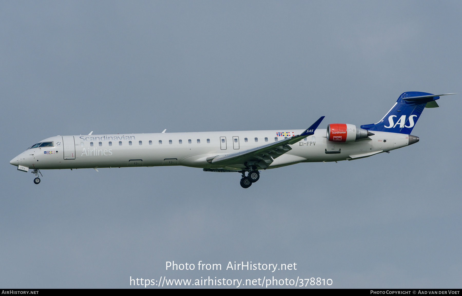 Aircraft Photo of EI-FPV | Bombardier CRJ-900LR (CL-600-2D24) | Scandinavian Airlines - SAS | AirHistory.net #378810