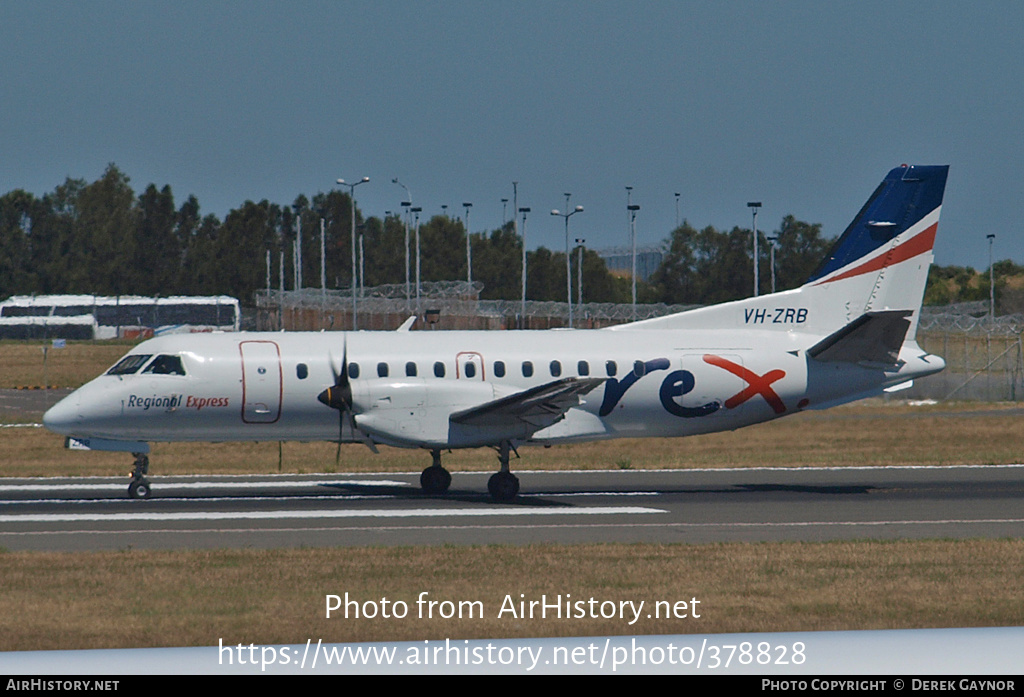 Aircraft Photo of VH-ZRB | Saab 340B | REX - Regional Express | AirHistory.net #378828