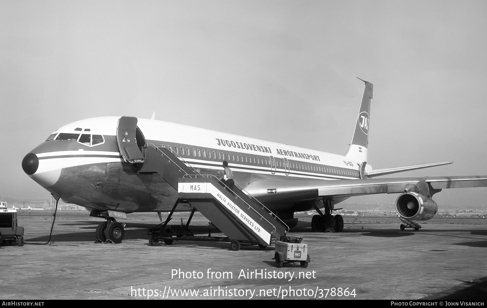 Aircraft Photo of YU-AGF | Boeing 707-340C | JAT Yugoslav Airlines - Jugoslovenski Aerotransport | AirHistory.net #378864