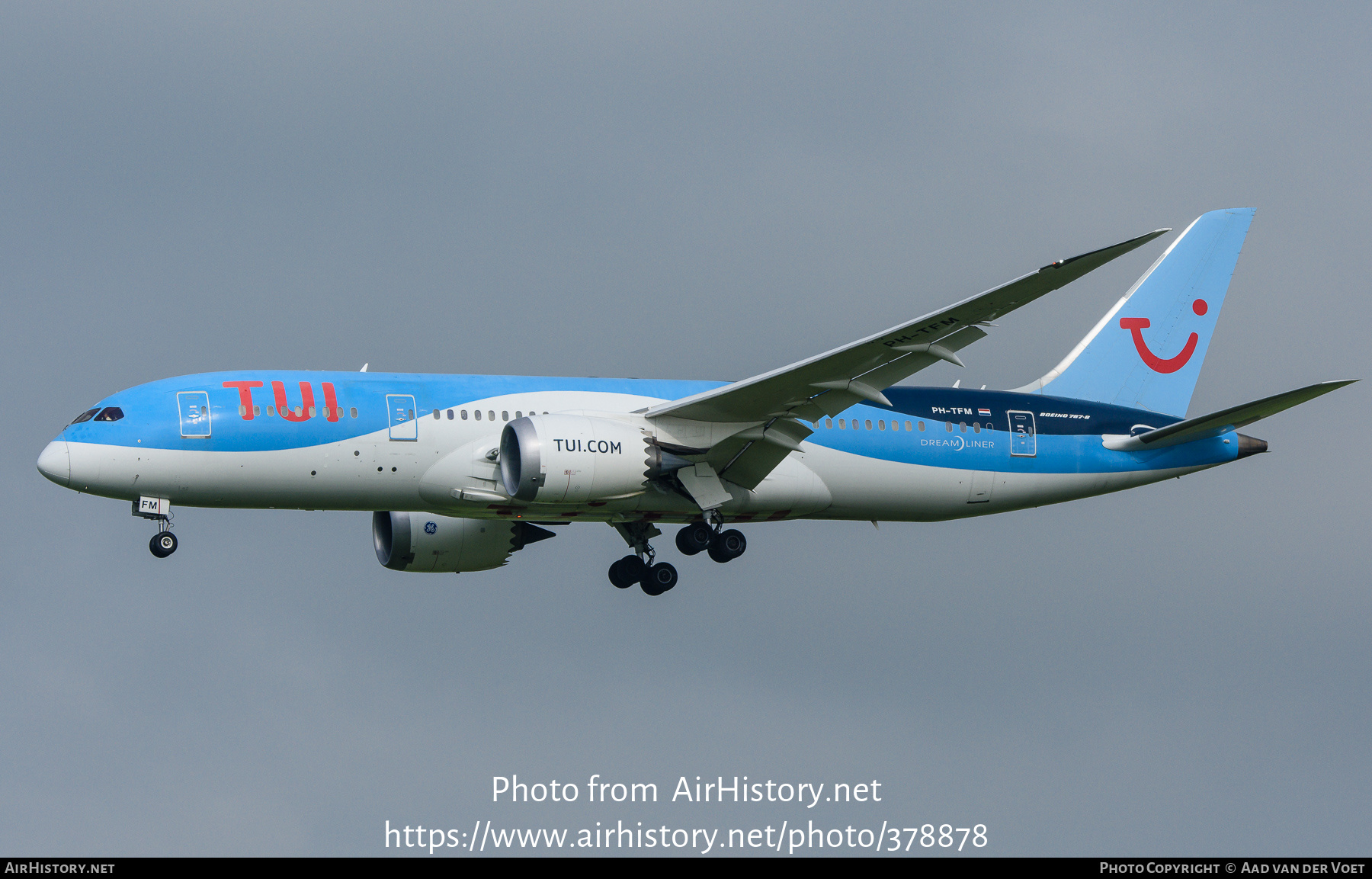 Aircraft Photo of PH-TFM | Boeing 787-8 Dreamliner | TUI | AirHistory.net #378878